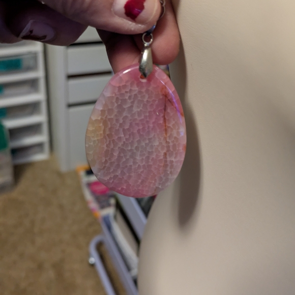 Rose Quartz Pendant and Necklace Handmade - Picture 10 of 10